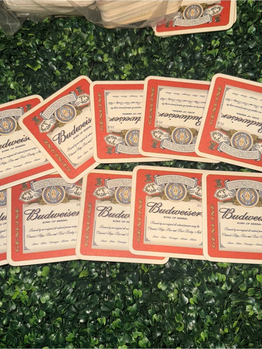 Vintage Budweiser x Beer coasters